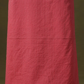 Pink Running Stitch Plain Cotton Unstitched Kurta Material