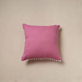 Running stitch plain cushion cover 56 - handcrafted
