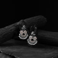 Pink - saanjh bela bird oxidised earrings - handcrafted