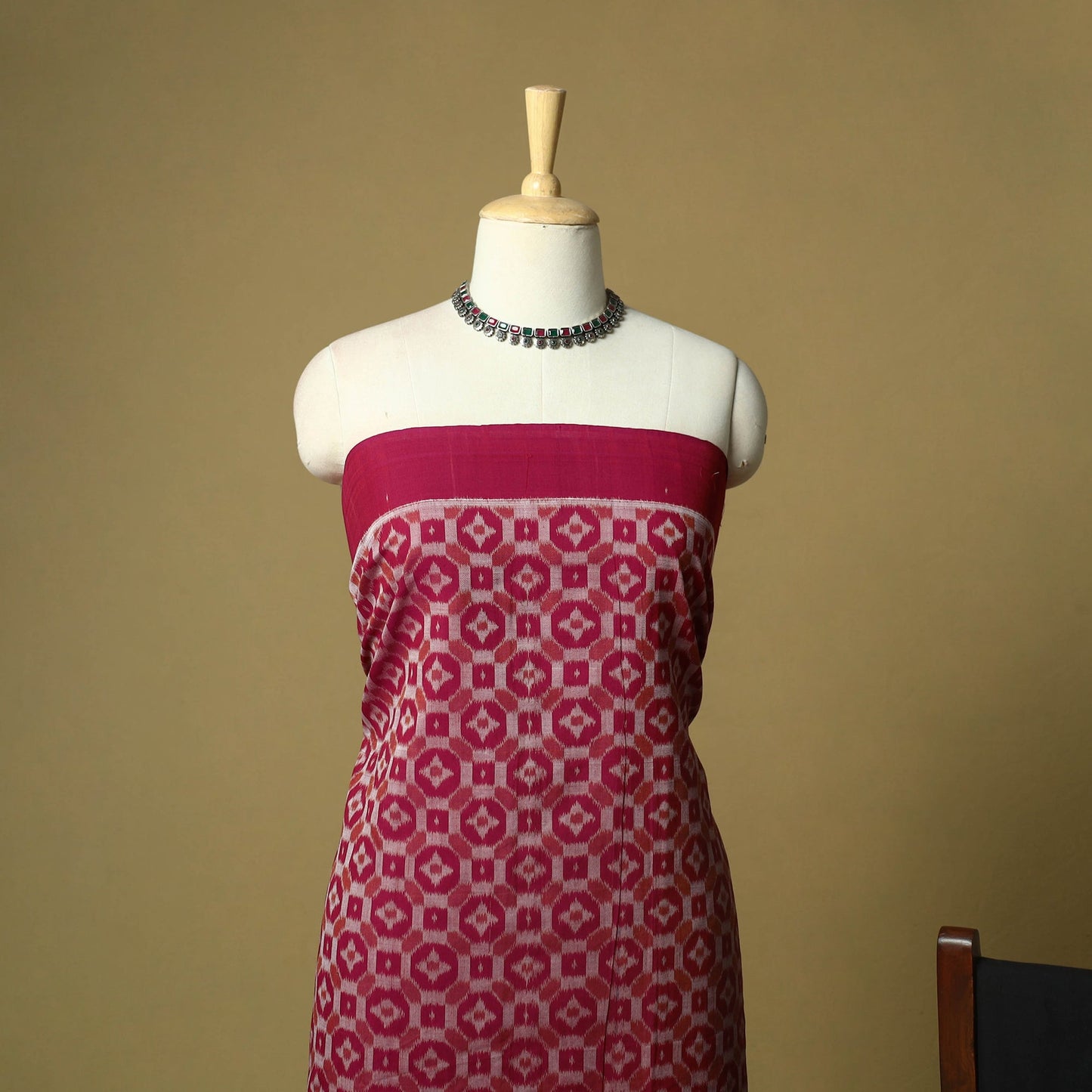 Sambalpuri ikat handloom cotton 3pc unstitched dress