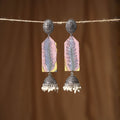 Pink Sana GS Fabart Handmade Earrings