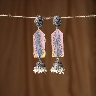 Pink Sana GS Fabart Handmade Earrings
