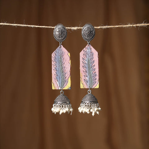 Pink Sana GS Fabart Handmade Earrings