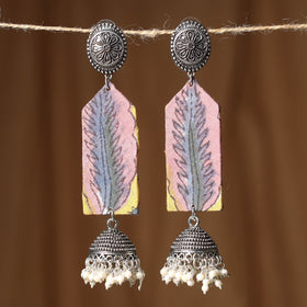Pink Sana GS Fabart Handmade Earrings