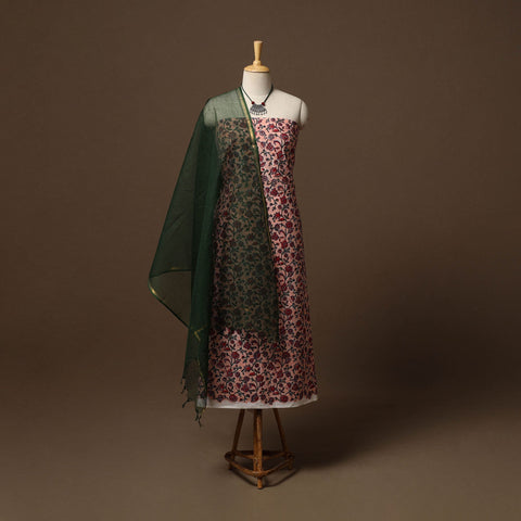 Sanganeri cotton 2pc unstitched dress material