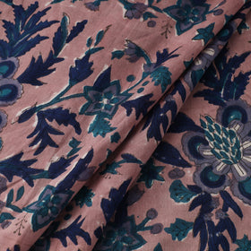 Pink Sanganeri Block Print Cotton Fabric
