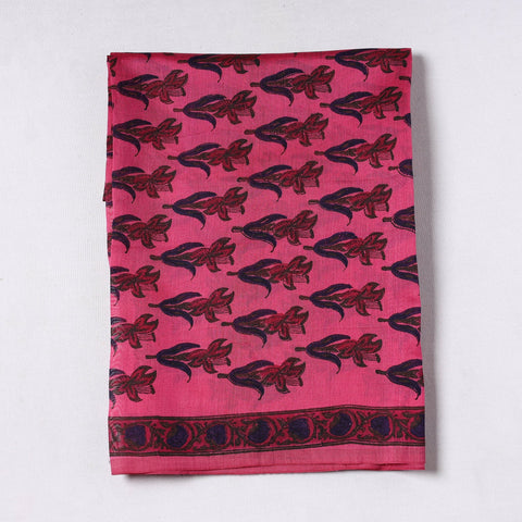  Sanganeri Block Printed Chanderi Silk Precut Fabric (1 meter) 67 