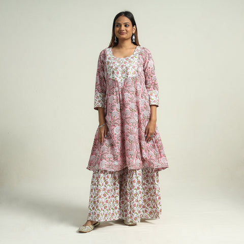 Sanganeri Kurta with Sharara Set