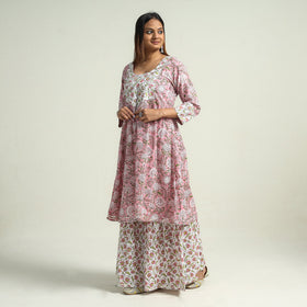 Sanganeri Kurta with Sharara Set
