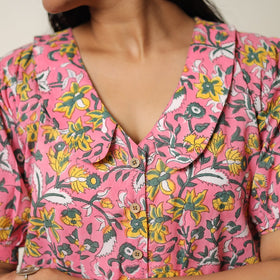 Buy Sanganeri Block Printed Cotton Co-Ord Set 24 Online at iTokri.com