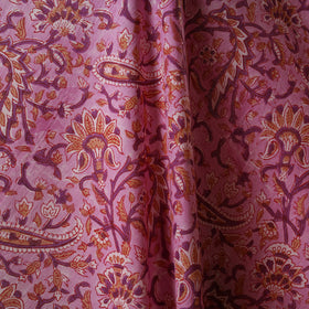 Pink - sanganeri cotton fabric 01 - handcrafted