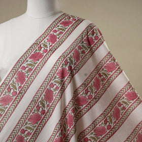 White - sanganeri cotton fabric 13 - handcrafted