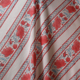 White - sanganeri cotton fabric 17 - handcrafted