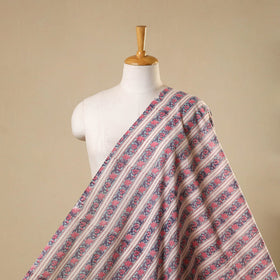 White - sanganeri cotton fabric 43 - handcrafted