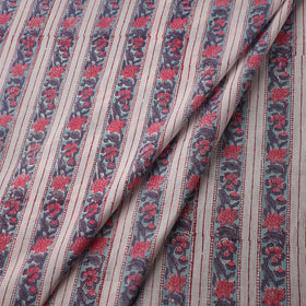 White - sanganeri cotton fabric 43 - handcrafted