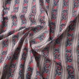 White - sanganeri cotton fabric 43 - handcrafted