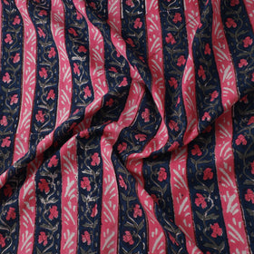 Pink - sanganeri cotton fabric 58 - handcrafted