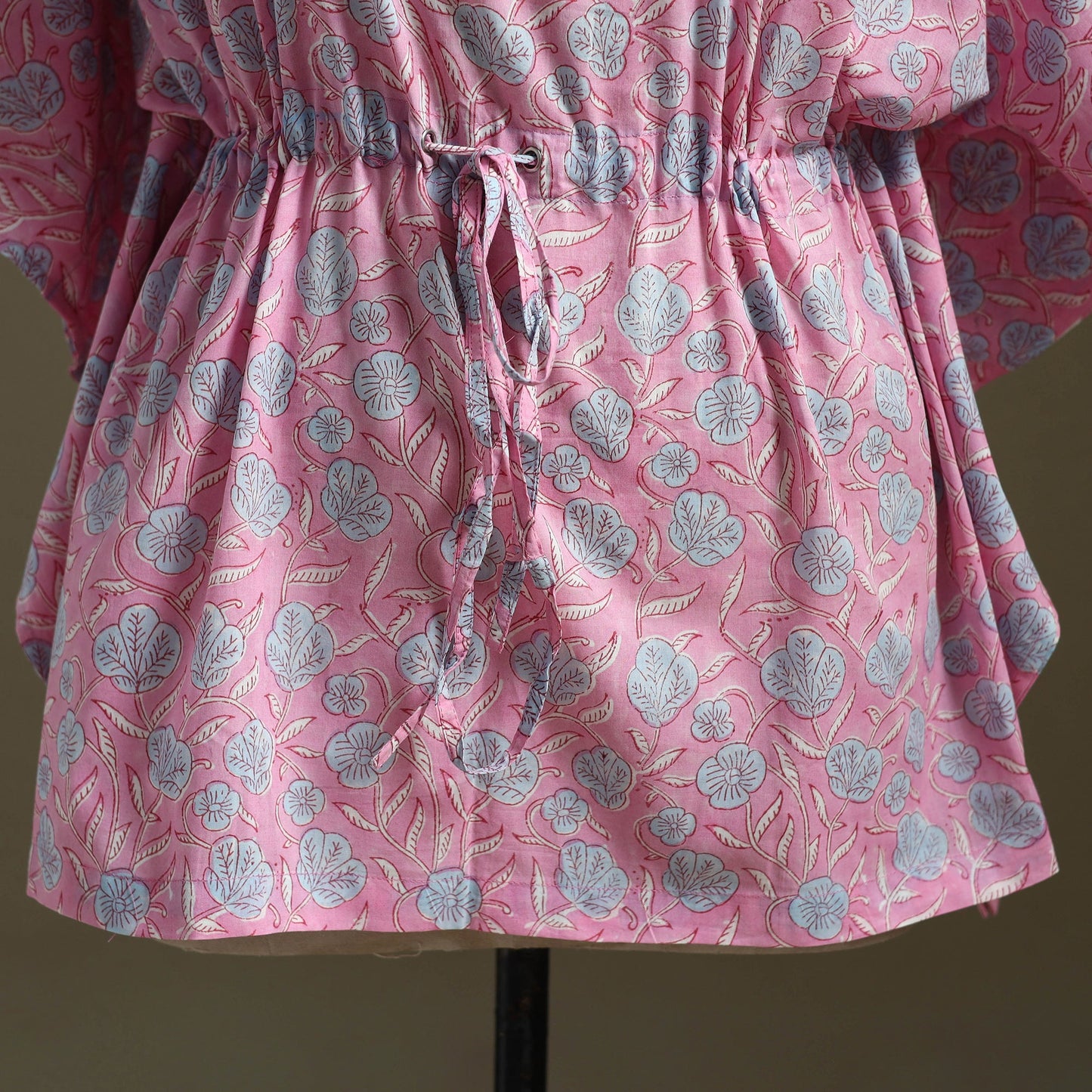 Sanganeri Block Print Cotton Kaftan (Short)