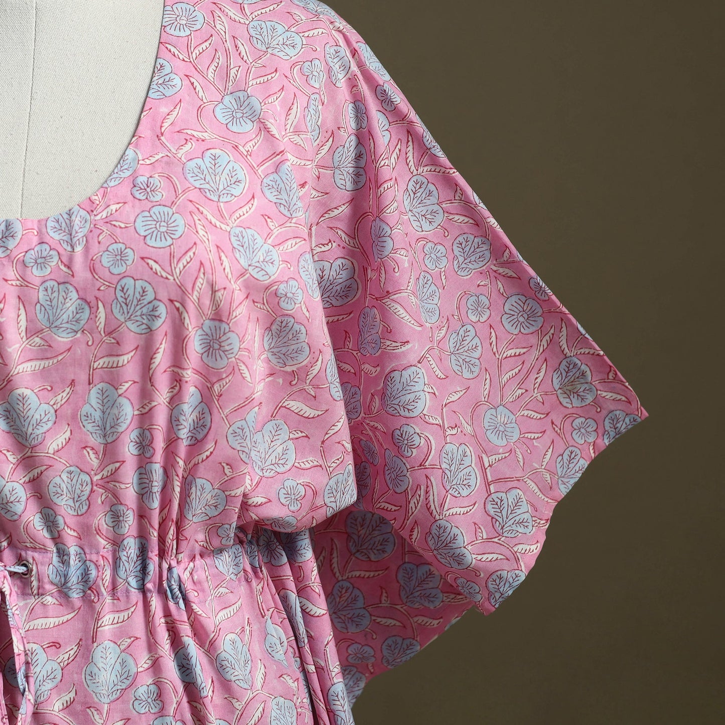 Sanganeri Block Print Cotton Kaftan (Short)