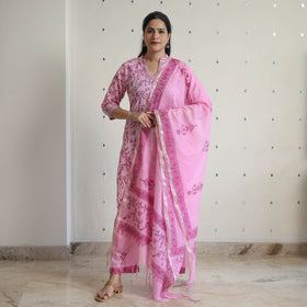 Buy Sanganeri Block Print Suit Set Shop Now Online in India