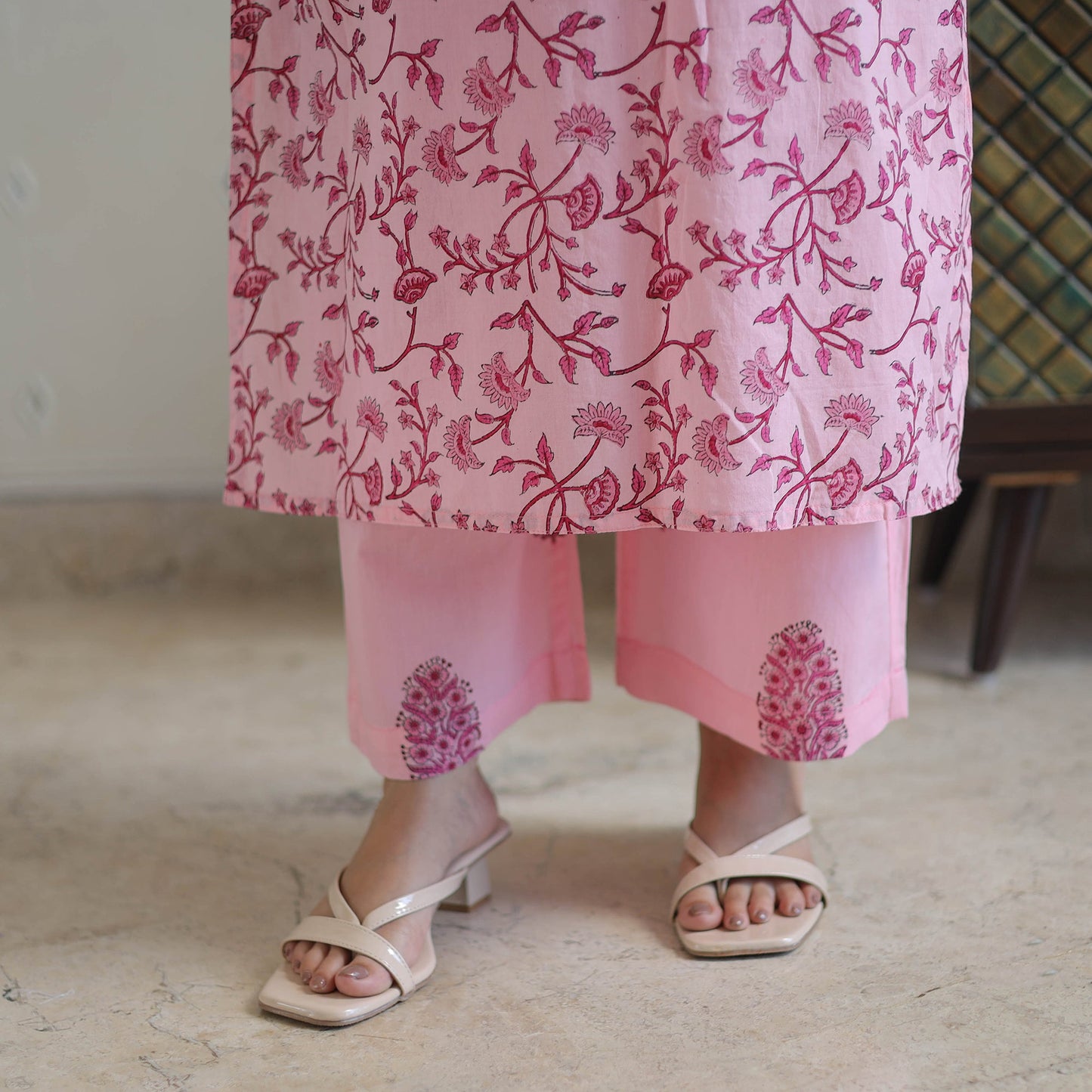 Buy Sanganeri Block Print Suit Set Shop Now Online in India