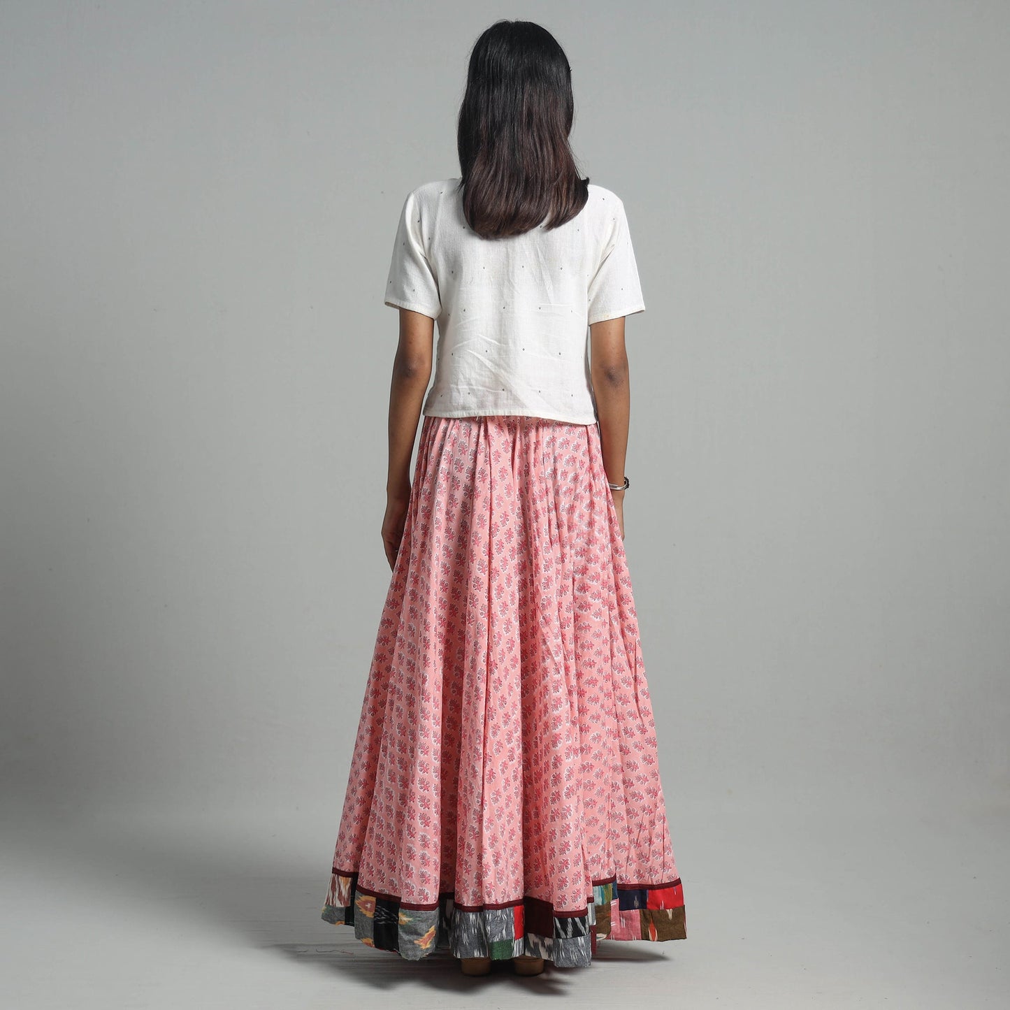 Sanganeri Block Print Cotton Long Skirt