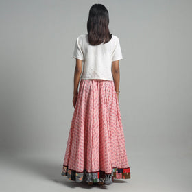 Sanganeri Block Print Cotton Long Skirt
