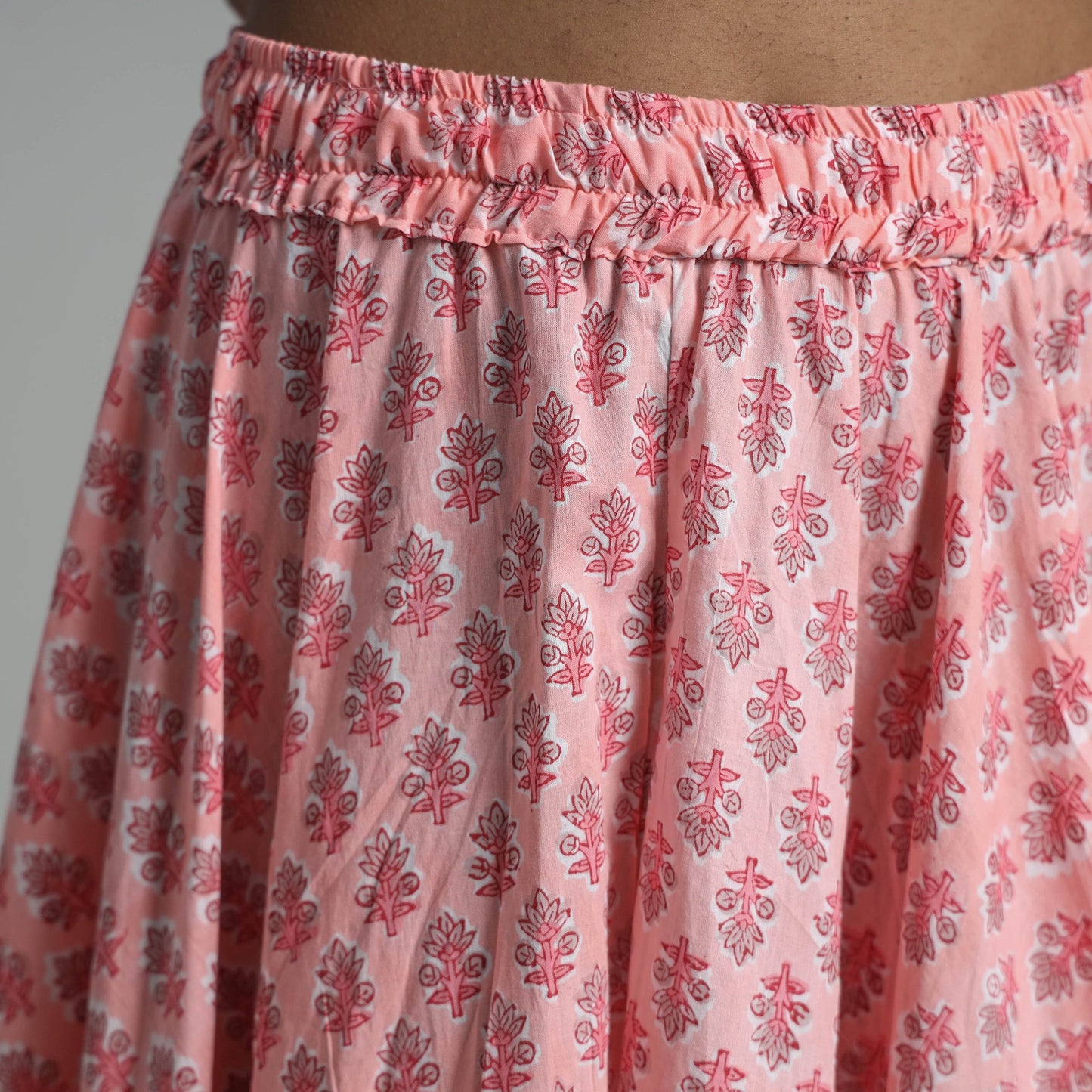 Sanganeri Block Print Cotton Long Skirt