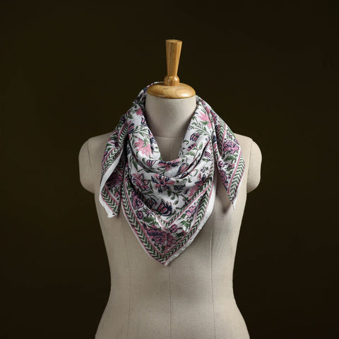 Sanganeri cotton scarf 20 - handcrafted