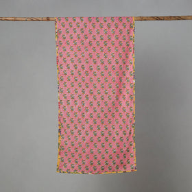 Buy Pink Sanganeri Block Print Cotton Stole Online at iTokri.com