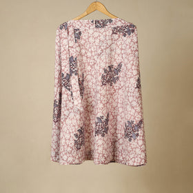 Pink - sanganeri cotton wrap around skirt 16 - handcrafted