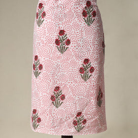 Sanganeri hand block print cotton 2pc unstitched dress