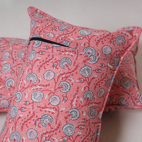 Sanganeri hand block print pillow cover (set of 2) 06