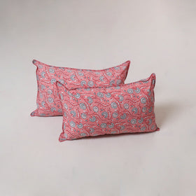 Sanganeri hand block print pillow cover (set of 2) 06