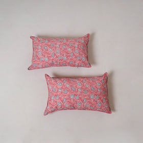 Sanganeri hand block print pillow cover (set of 2) 06