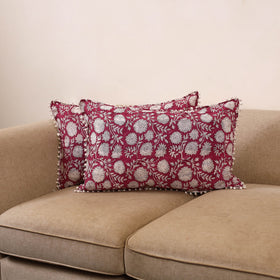Sanganeri hand pillow covers (set of 2) 43 - handcrafted