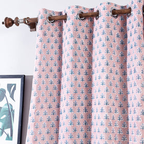  Sanganeri Block Printed Cotton Door Curtain (7 x 3 Feet) (Single Piece) Online at iTopkri