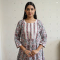 Buy Sanganeri Block Printed Cotton Long Kurta 05 Online at iTokri.com