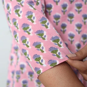  Sanganeri Block Printed Cotton Long Kurta Online 