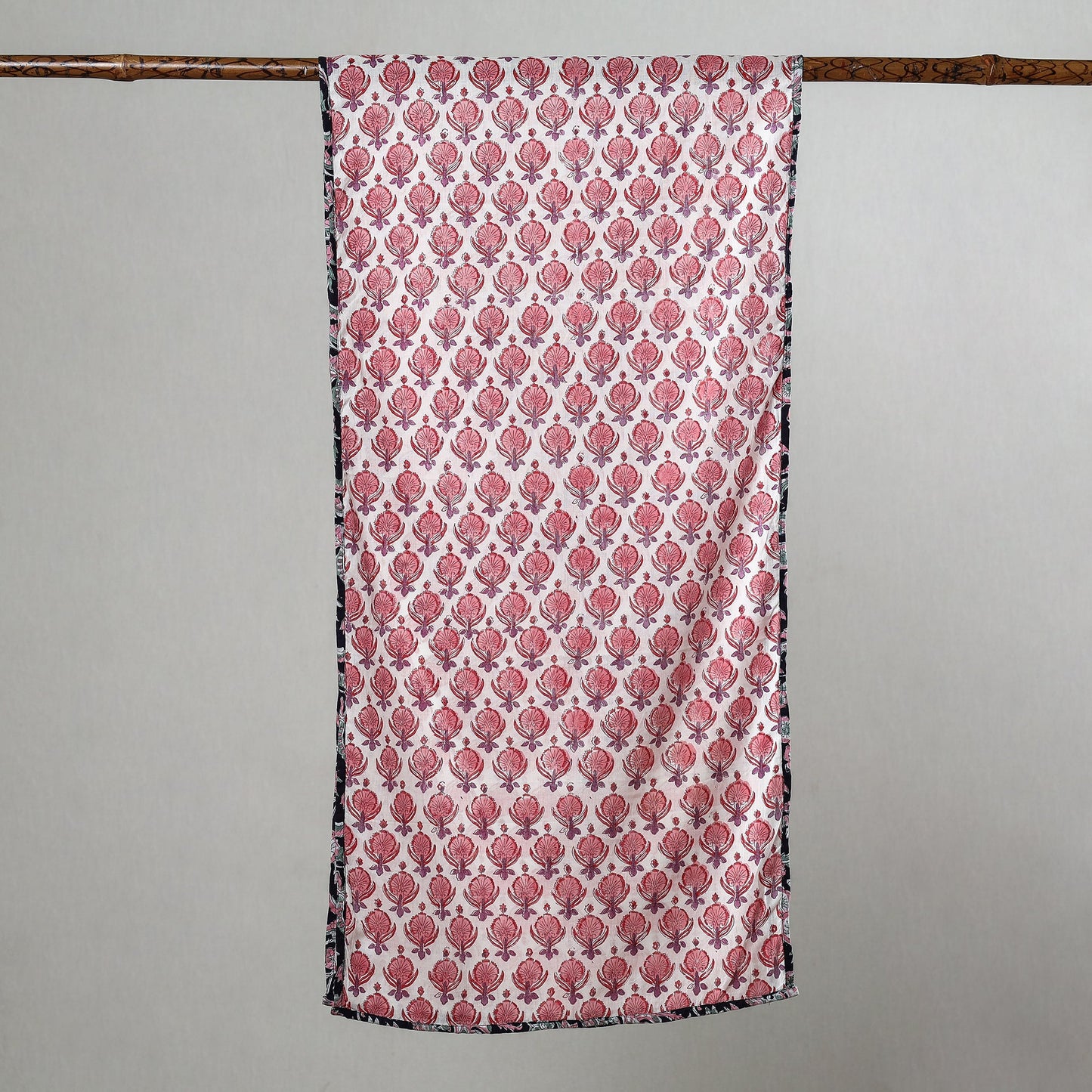  Sanganeri Block Printed Cotton Stole 