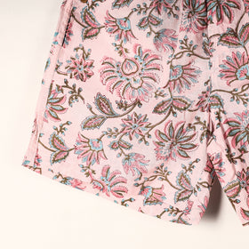 Buy Sanganeri Block Printed Cotton Unisex Boxer/Shorts Online at iTokri.com