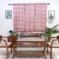 Sanganeri Block Printed Cotton Window Curtain