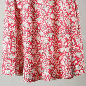  Sanganeri Block Printed Cotton Wrap Around Skirt 