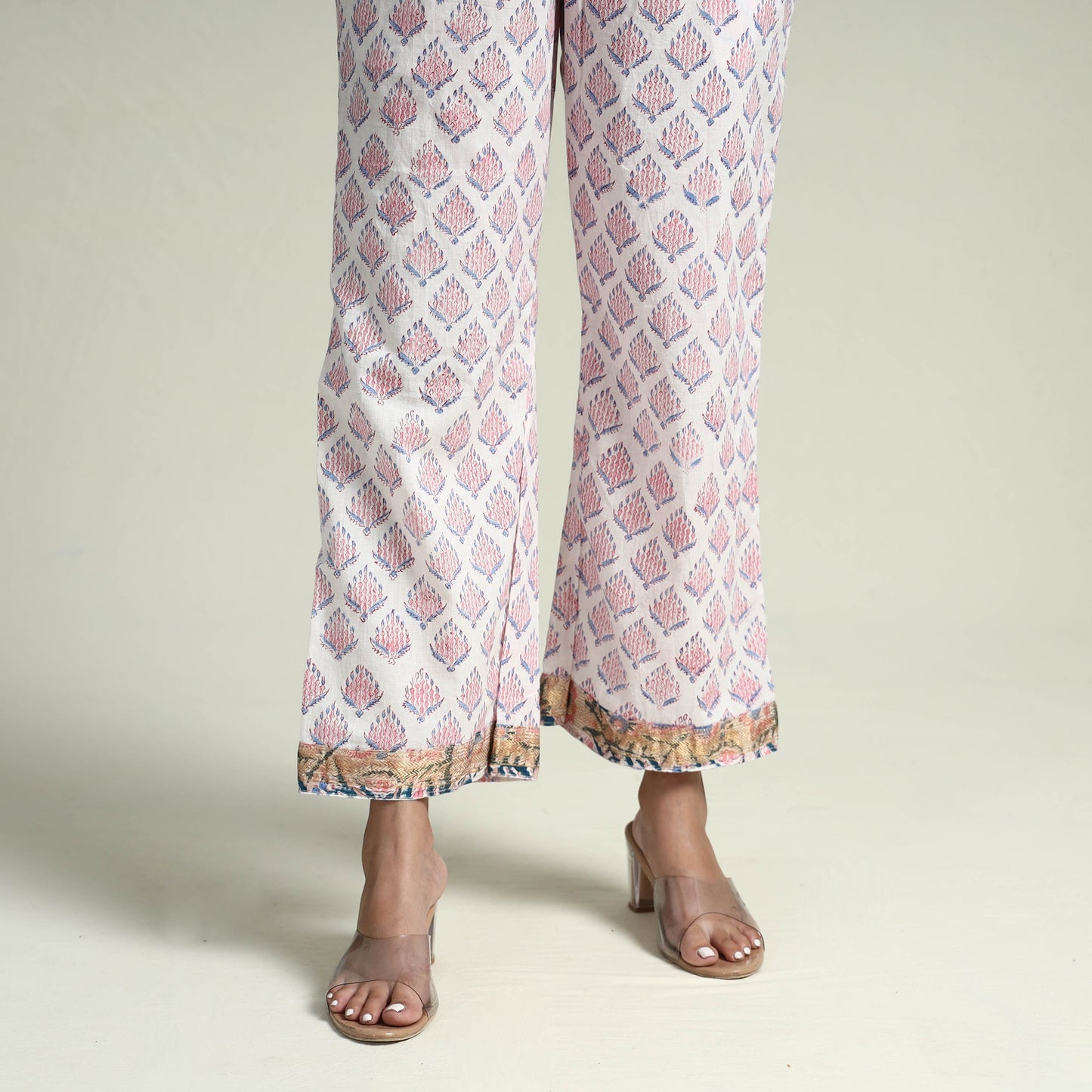 Sanganeri Kurta with Palazzo & Dupatta Set
