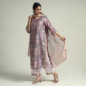 Sanganeri Kurta with Palazzo & Dupatta Set
