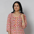  Sanganeri Block Printing Cotton Long Kurta Online 