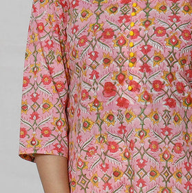  Sanganeri Block Printing Cotton Long Kurta Online 