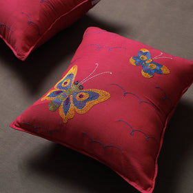 Buy Chandi Mati Tagai Work Cotton Cushion Cover Online at iTokri.com