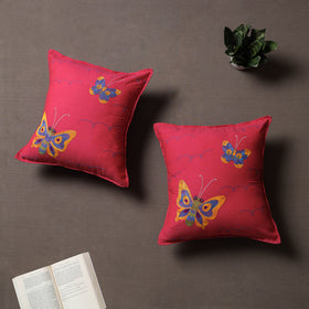 Buy Chandi Mati Tagai Work Cotton Cushion Cover Online at iTokri.com