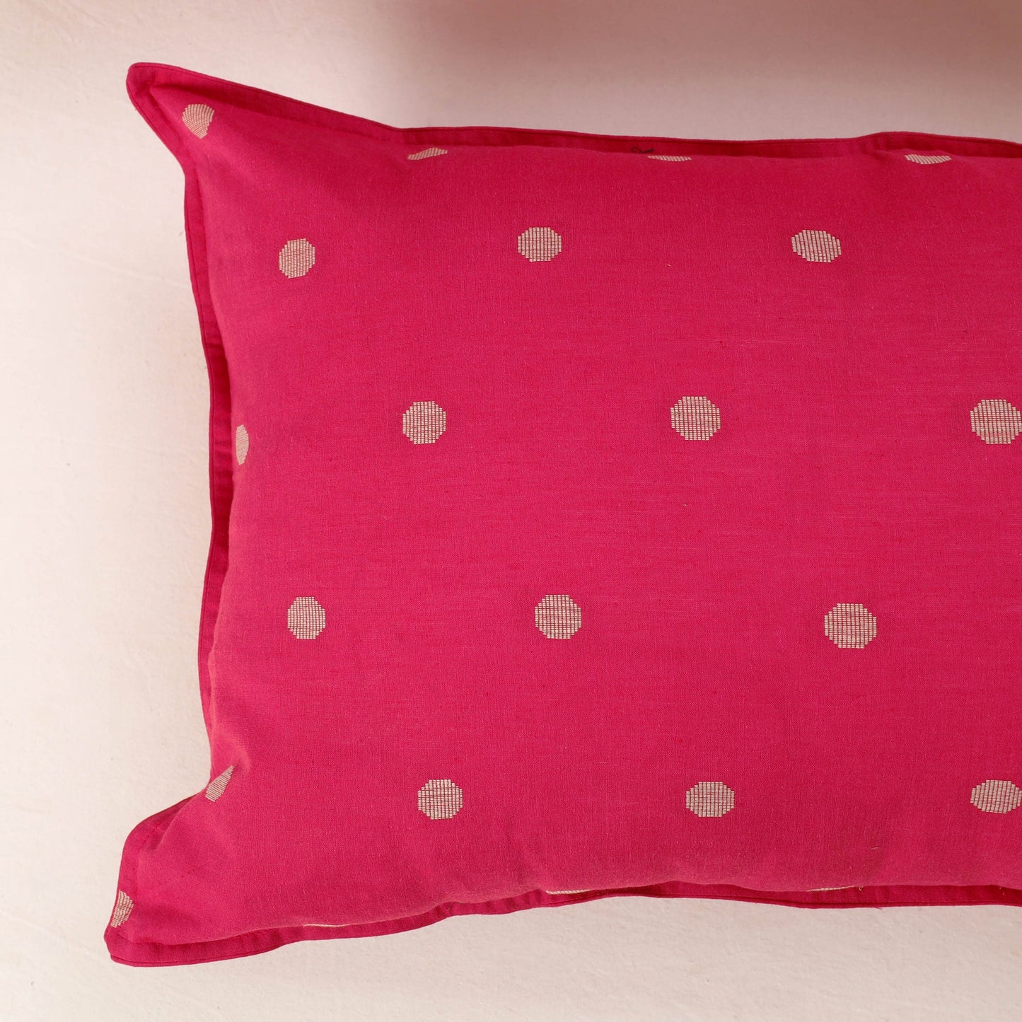 Pink - set of 2 jacquard cotton pillow covers 11